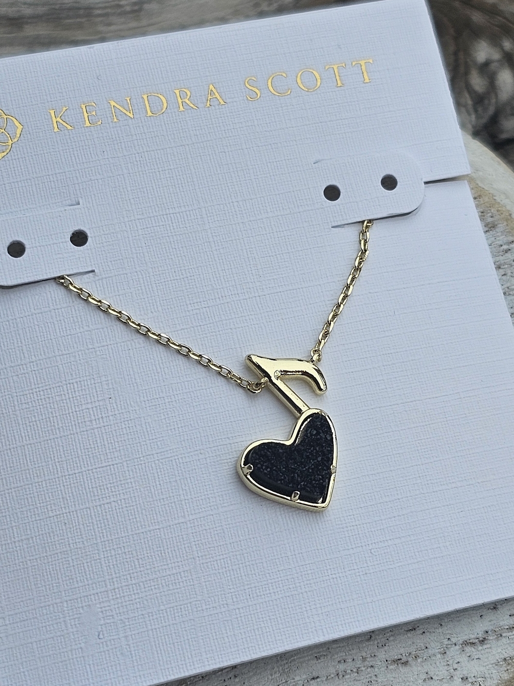 Kendra Scott X Dolly Parton Music Note Necklace In Black Drusy